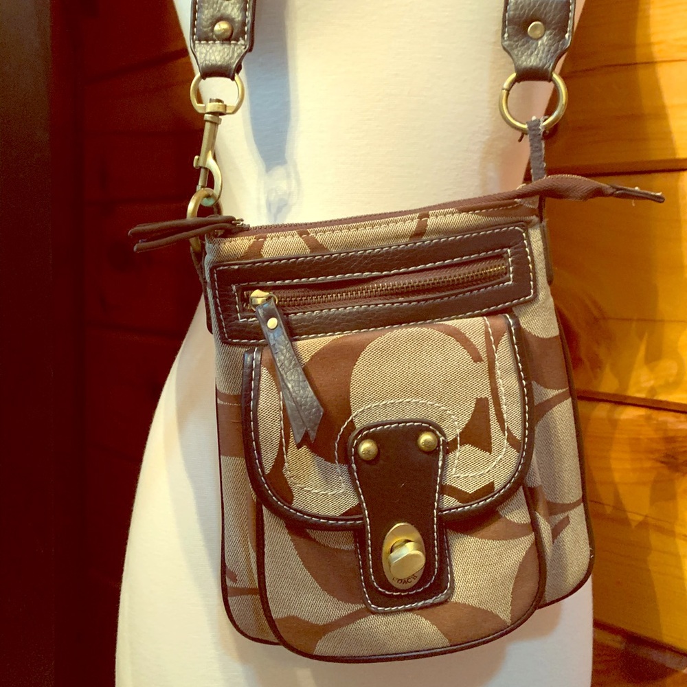 Coach brown crossbody bag